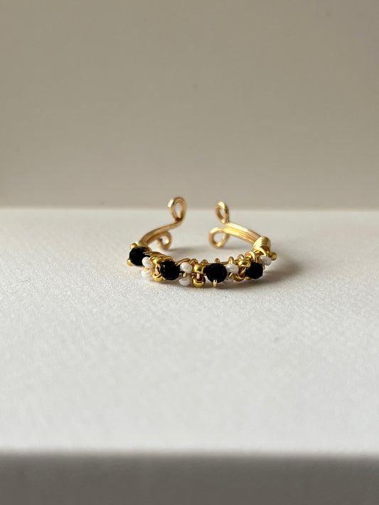 Anillo Miriam - Negro