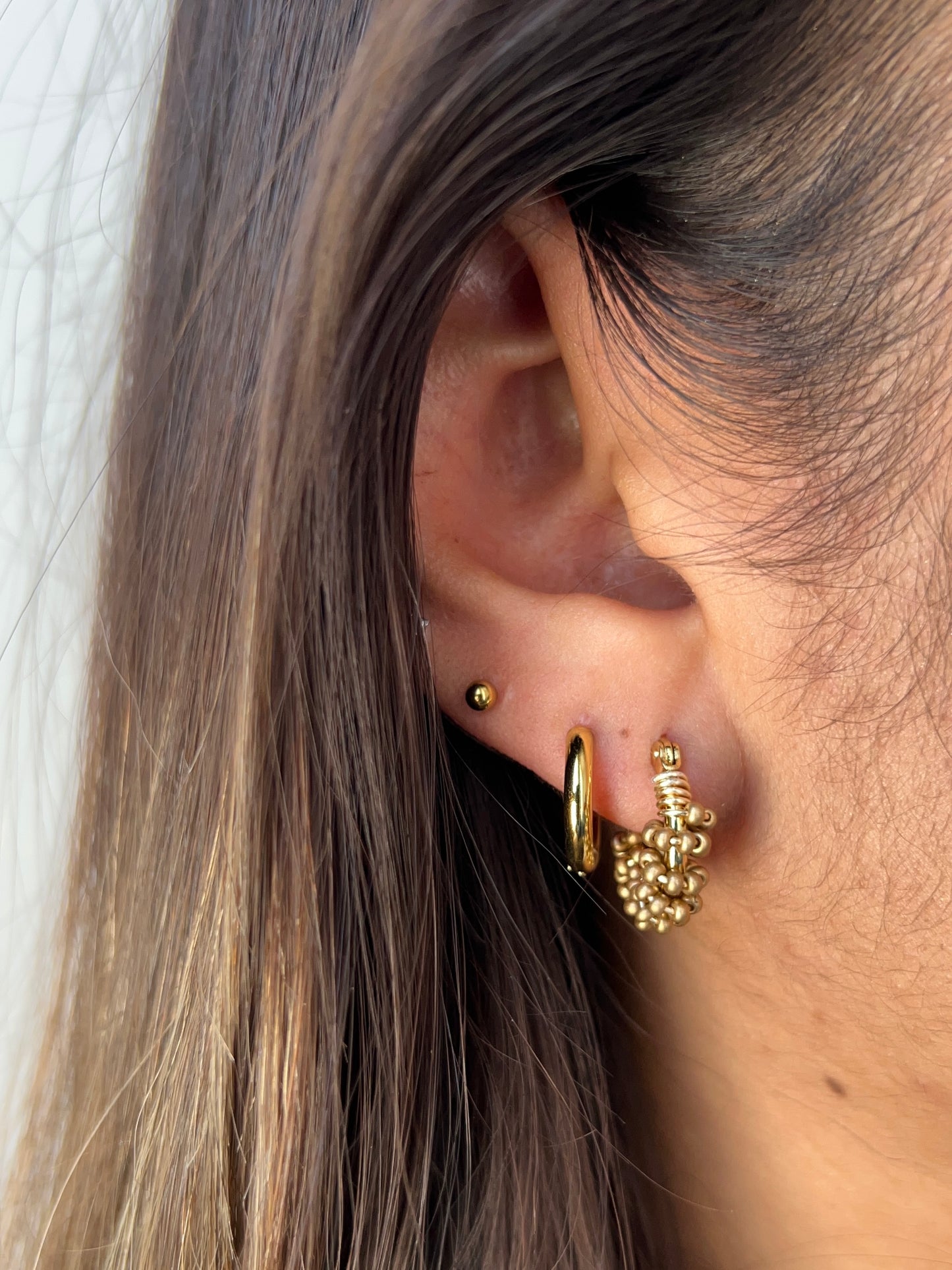 Arracadas Lúa - Dorado