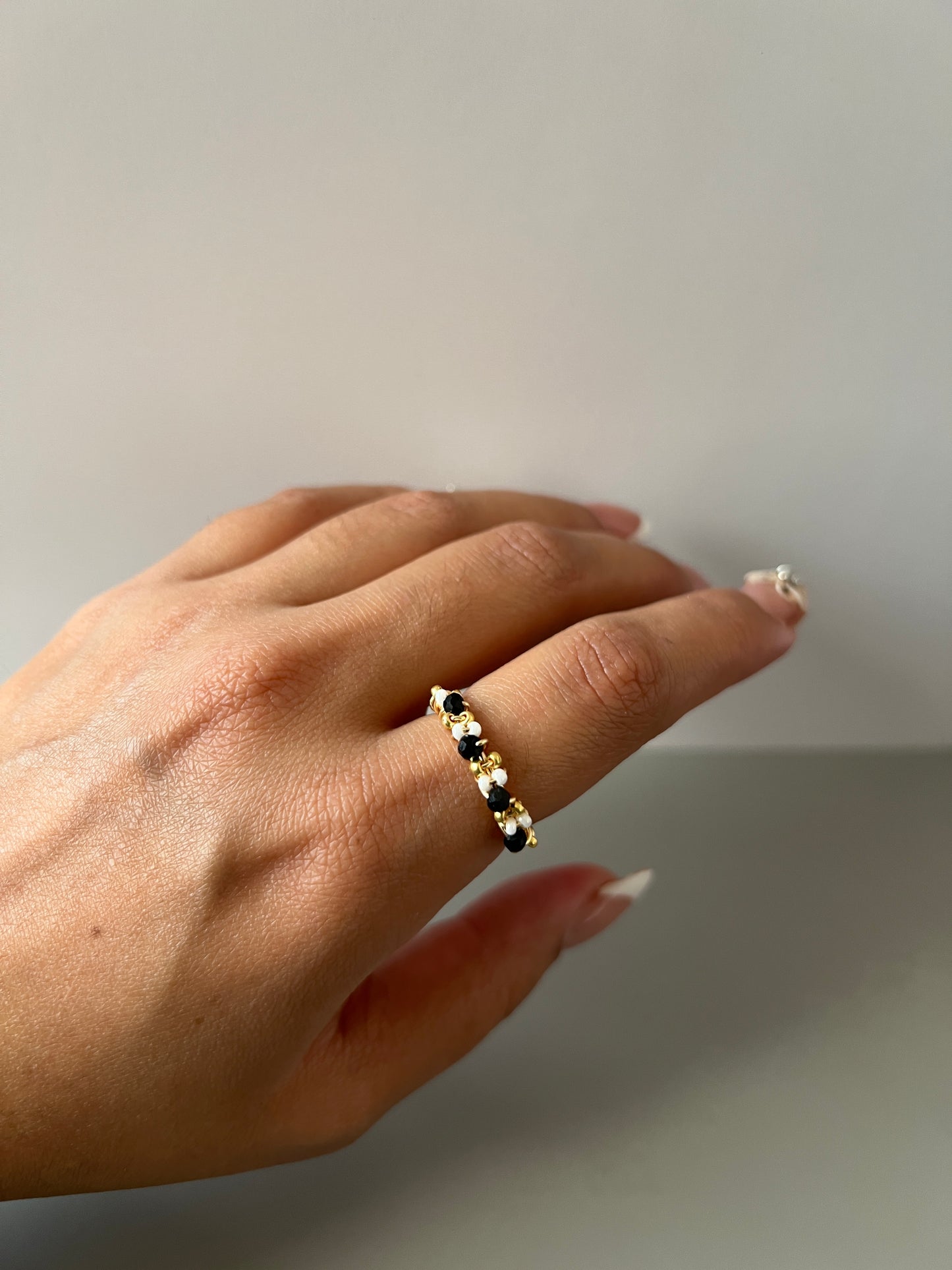 Anillo Miriam - Negro