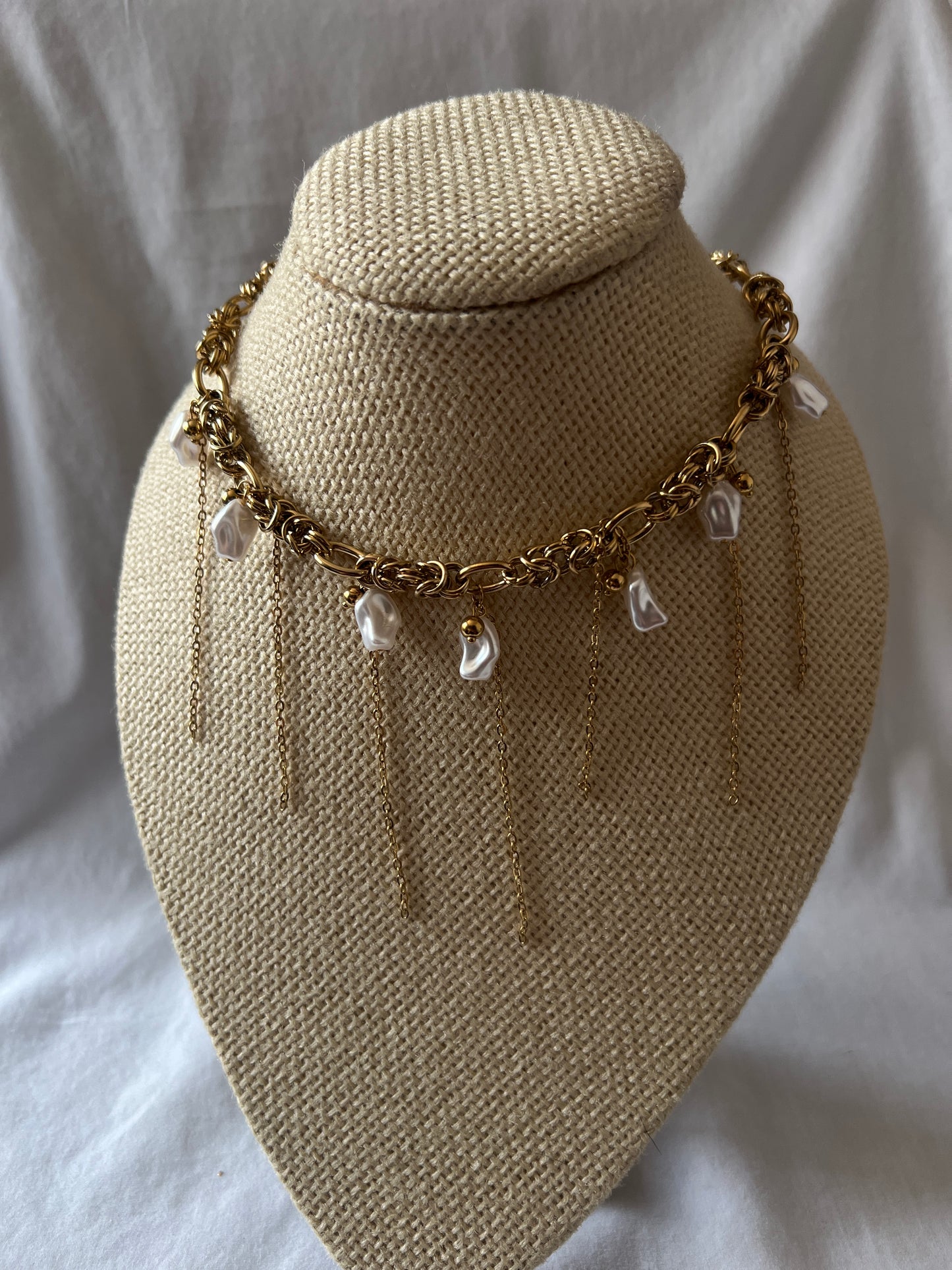 Collar Ágata - Dorado