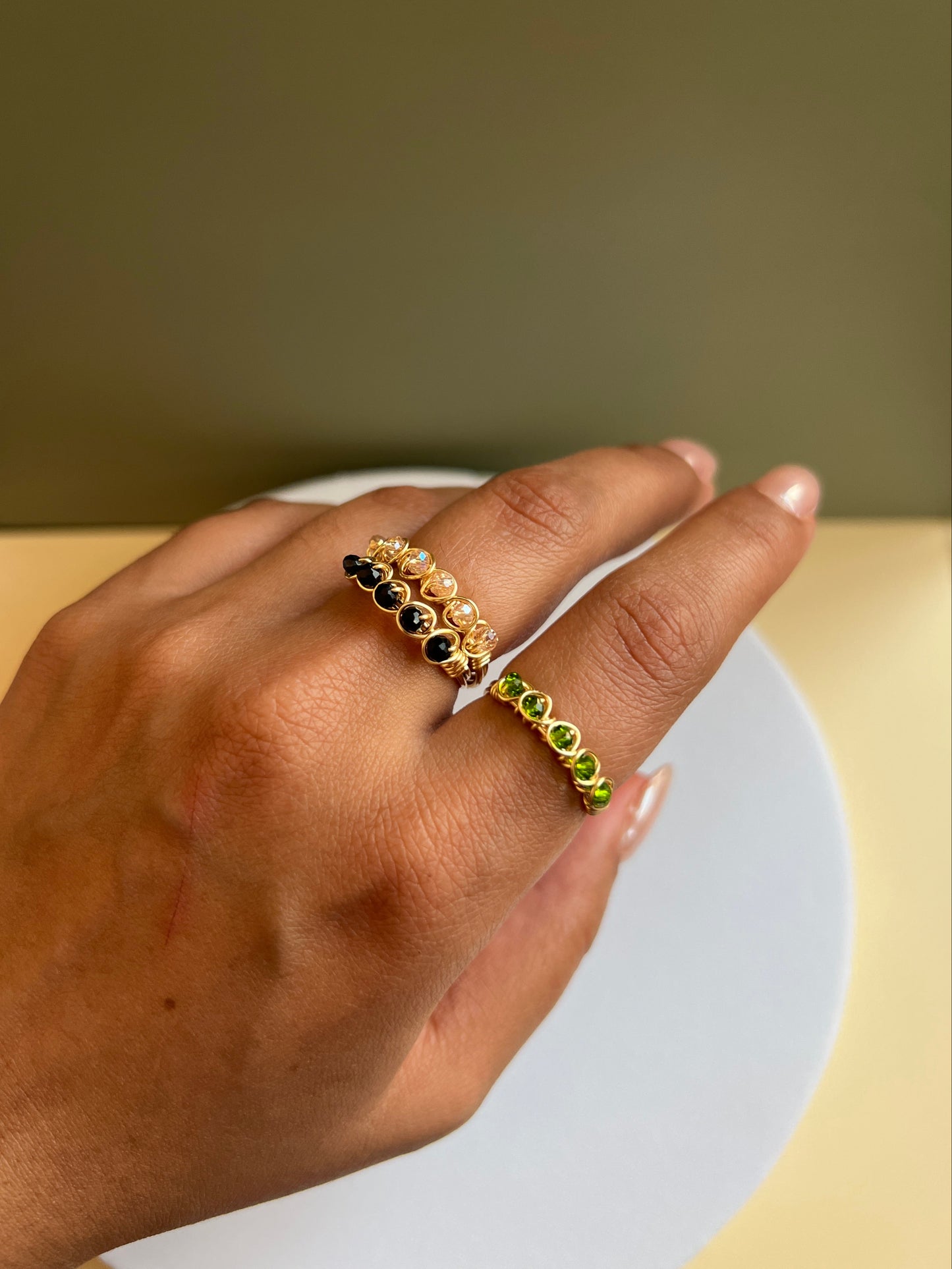 Anillo Pilar - Verde