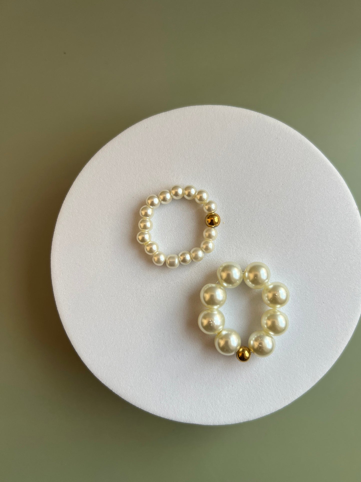 Kit anillos Alejandra  - Perla