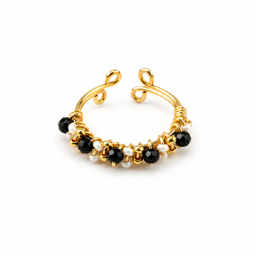 Anillo Miriam - Negro