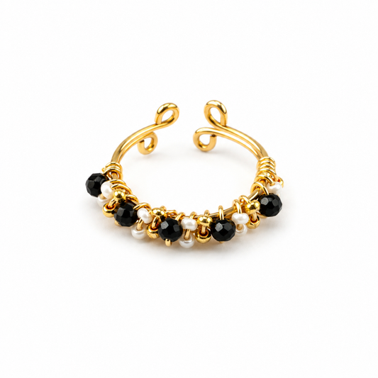 Anillo Miriam - Negro