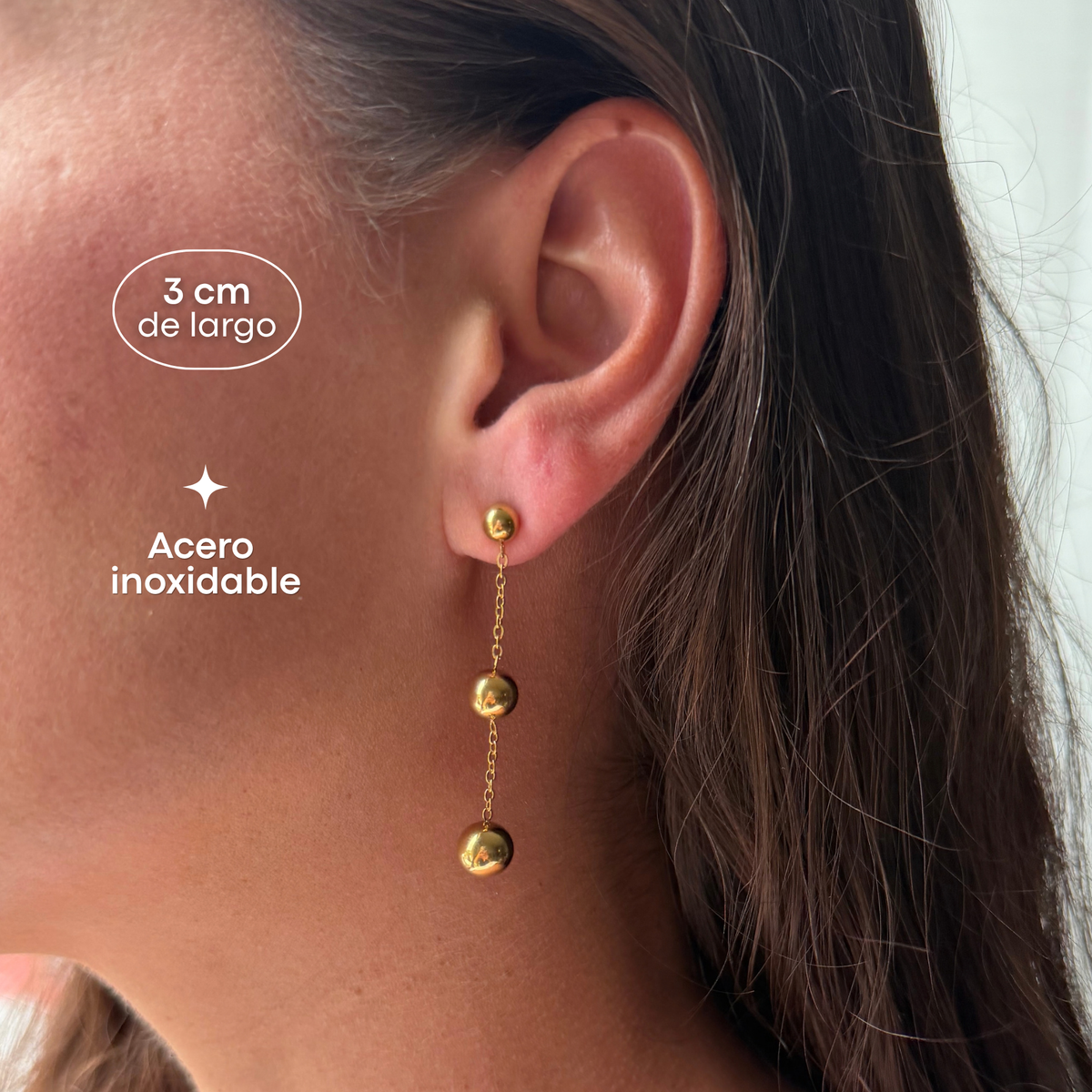 Aretes Daniela - Dorado