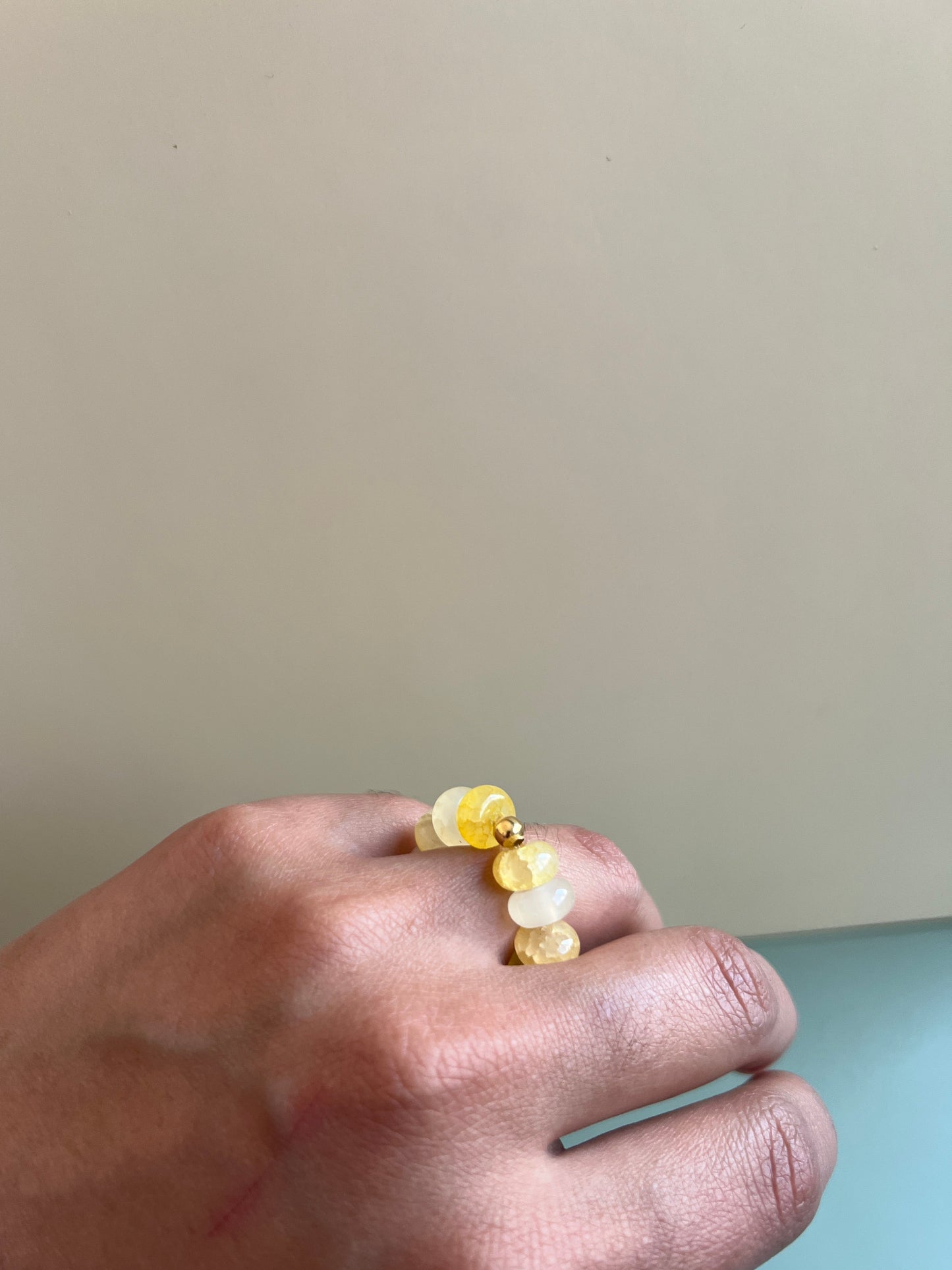 Anillo Paulina - Amarillo