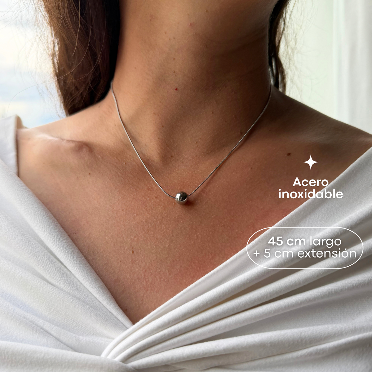 Collar Andrea - Plateado