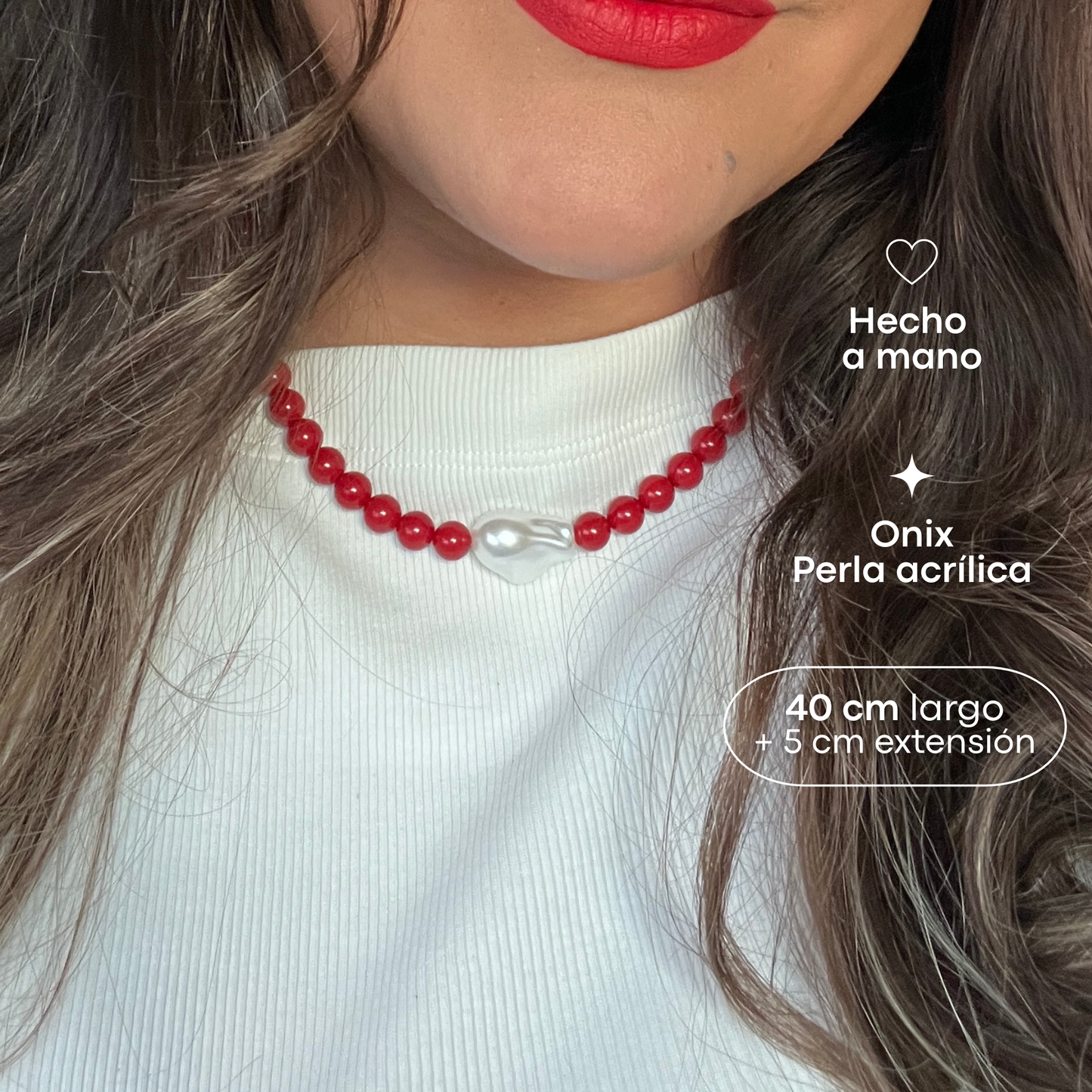 Choker Ana - Rojo