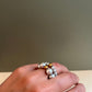 Kit anillos Alejandra  - Plateado
