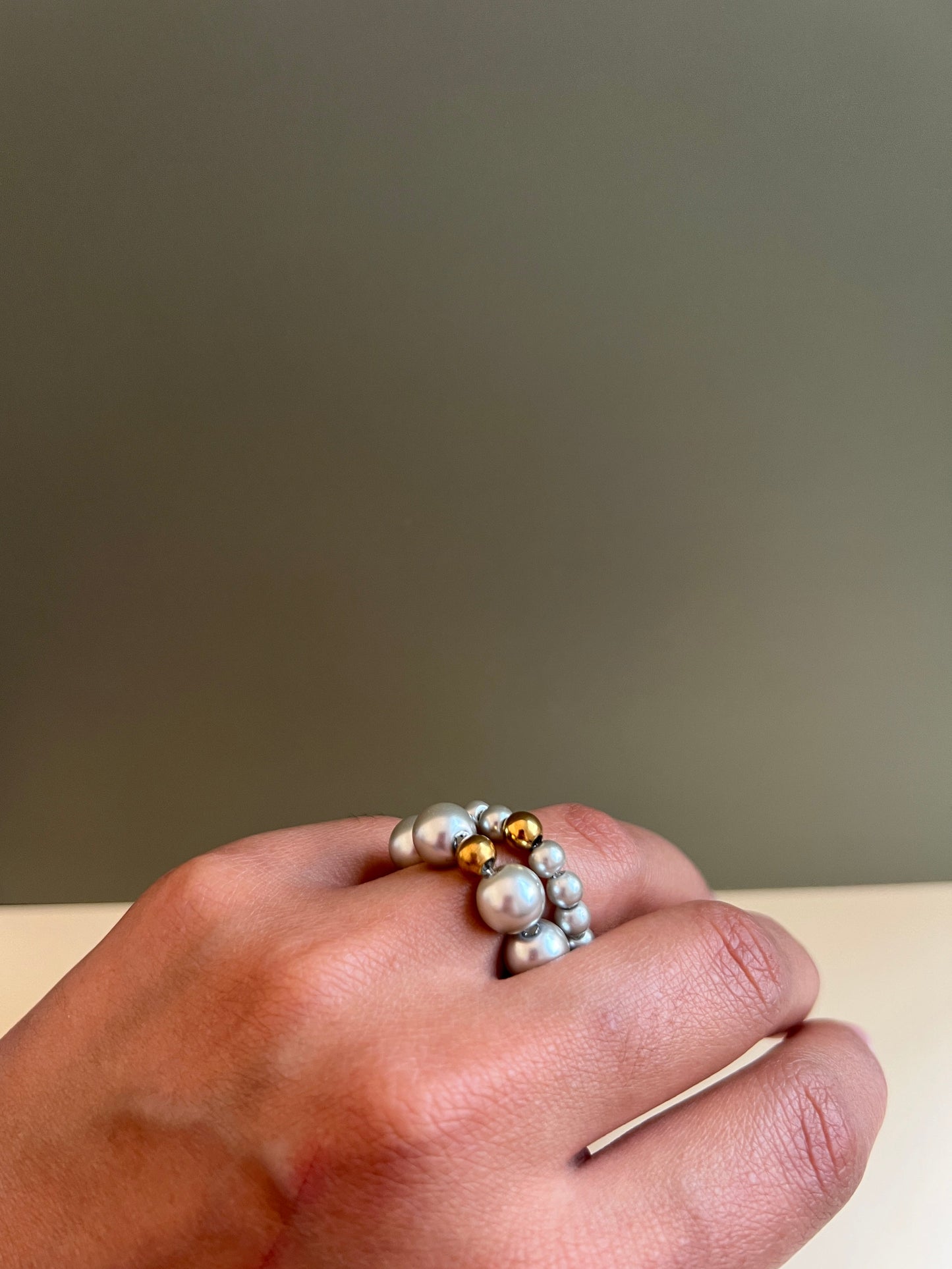 Kit anillos Alejandra  - Plateado
