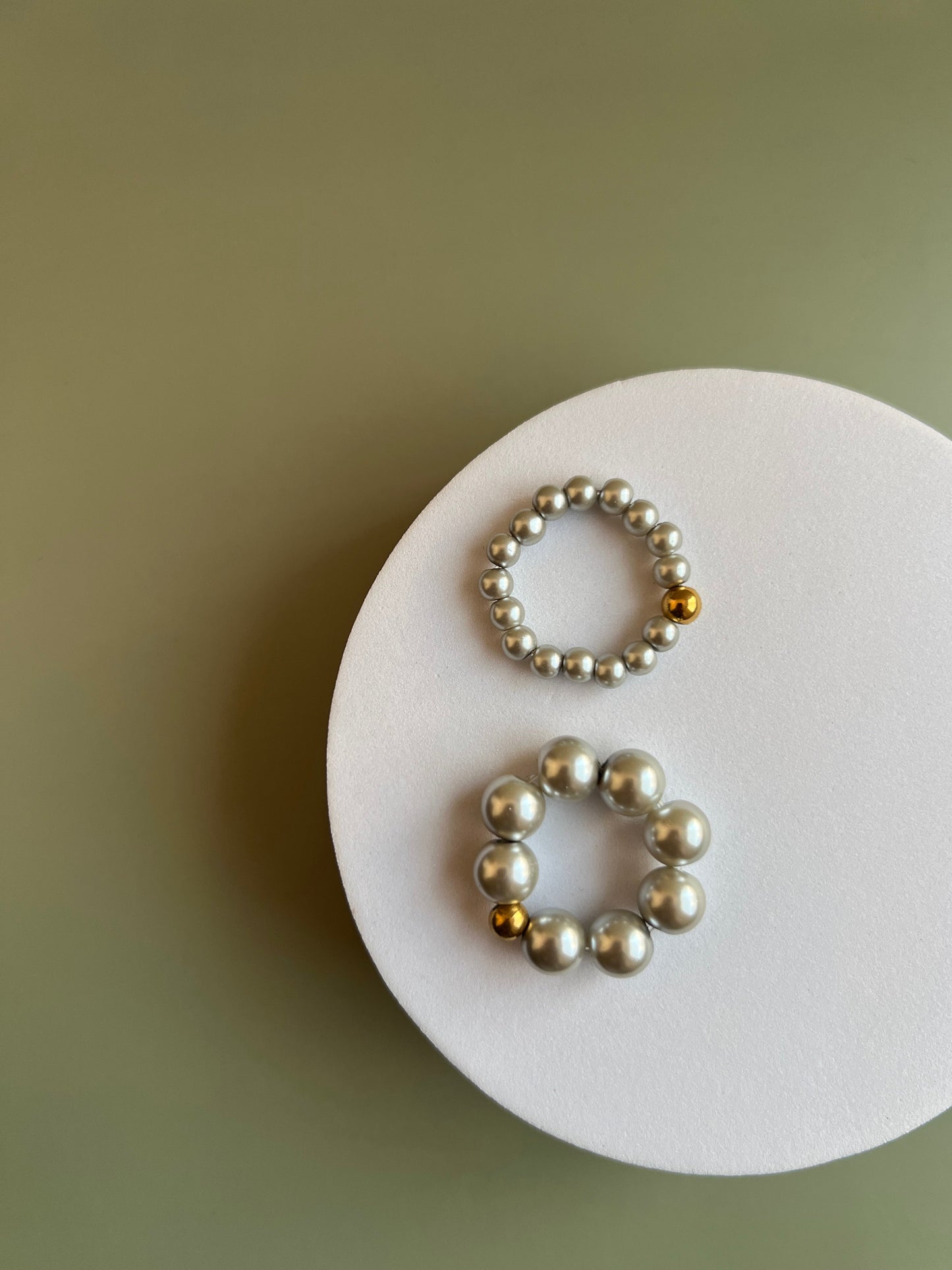Kit anillos Alejandra  - Plateado