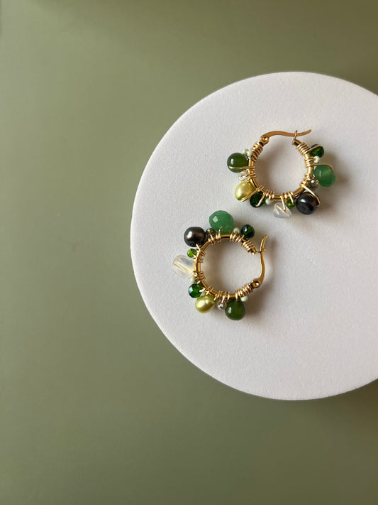 Arracadas María - Verde