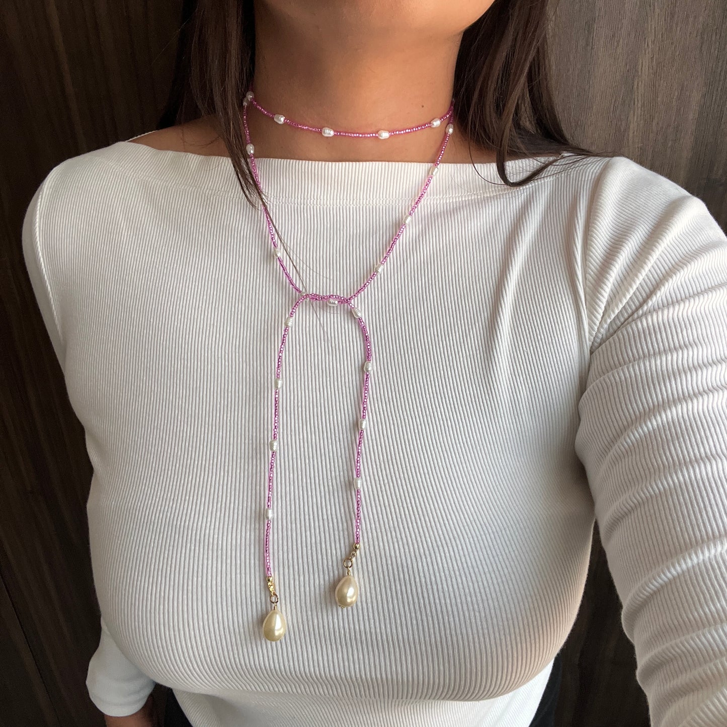 Corbatín Mariela - Rosa