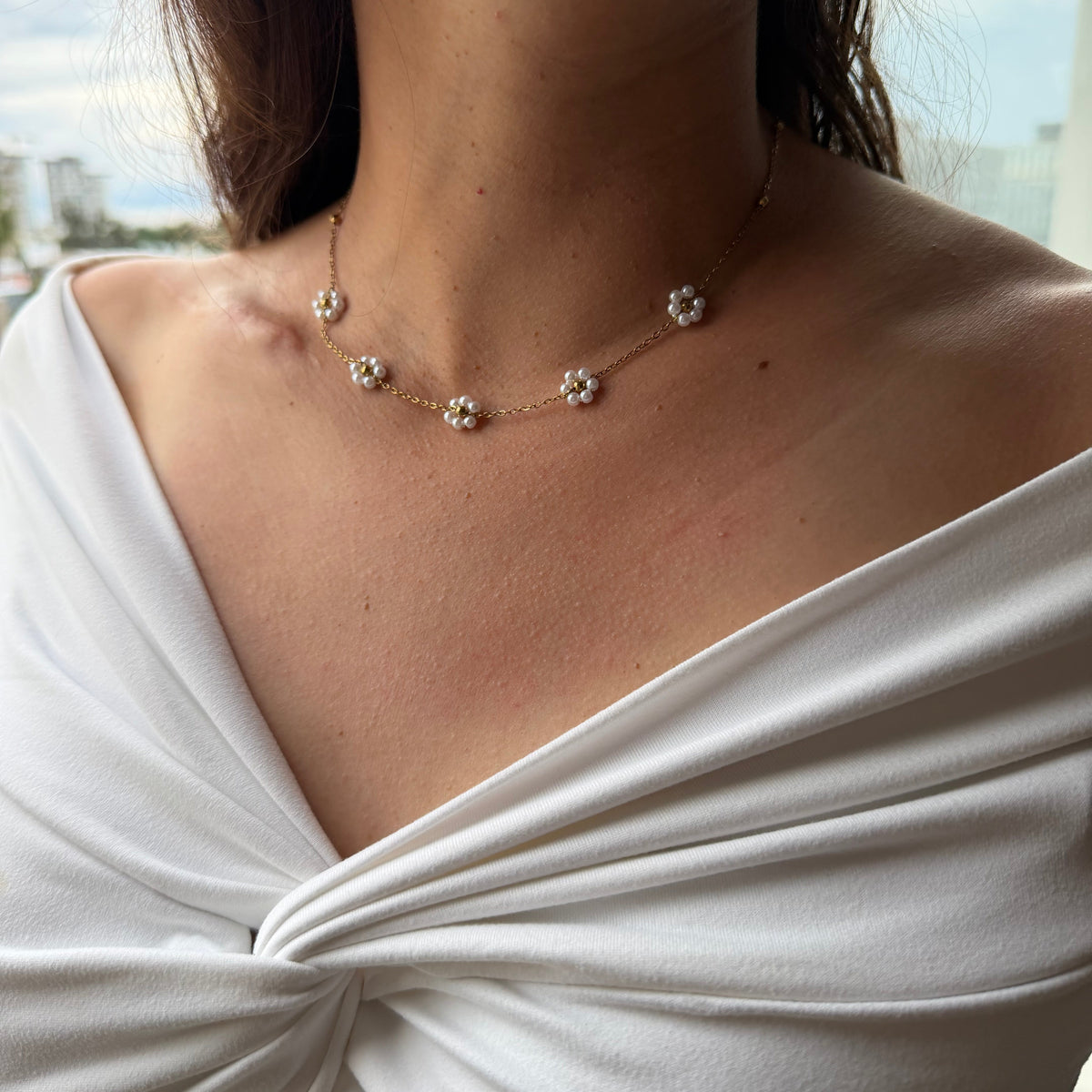 Collar Florencia - Perla