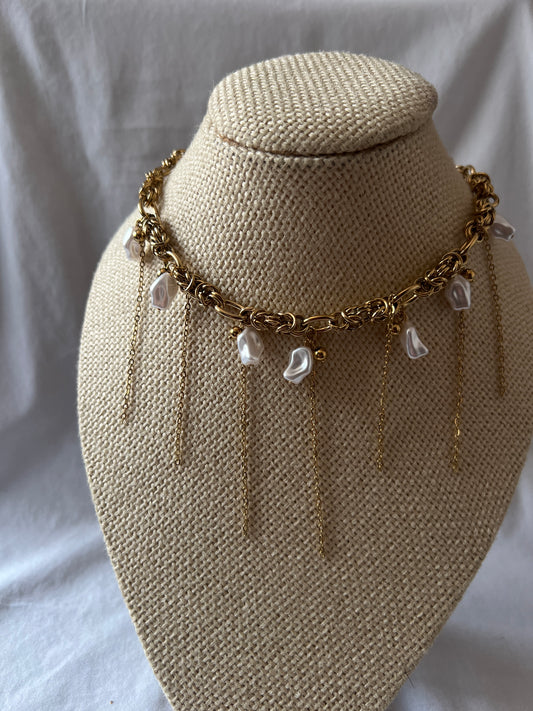 Collar Ágata - Dorado